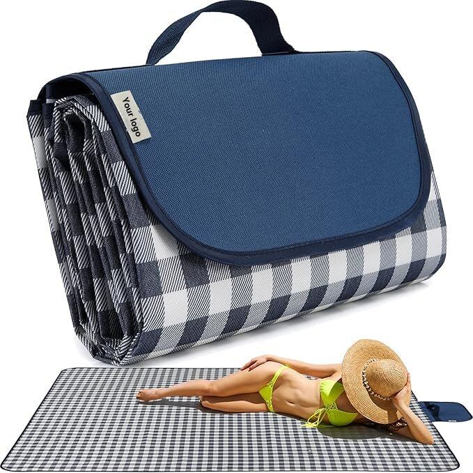 Outdoor Extra Large Foldable Pocket Portable Sand Free Proof Waterproof Camping Beach Blanket Picnic Mats Rug
