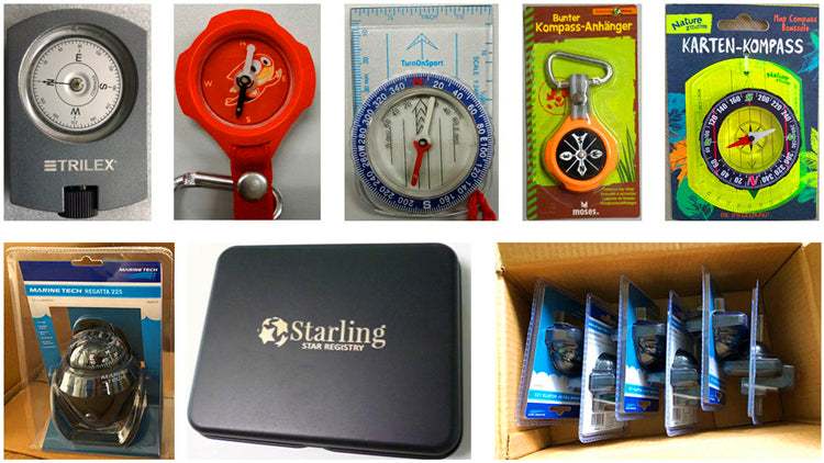 Carabiner Compass  25L Mini Compass Multiple Colors Hook Magnetic Compass