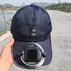 Factory DirectSales Solar Fan Hat Outdoor Sun Protection Wide Brim Cap UV Shield Cooling Hat for Fishing Camping Hiking Beach