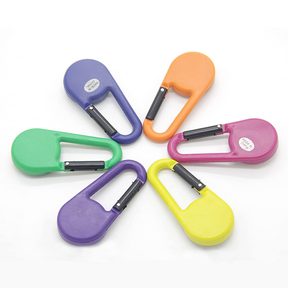Carabiner Compass  25L Mini Compass Multiple Colors Hook Magnetic Compass