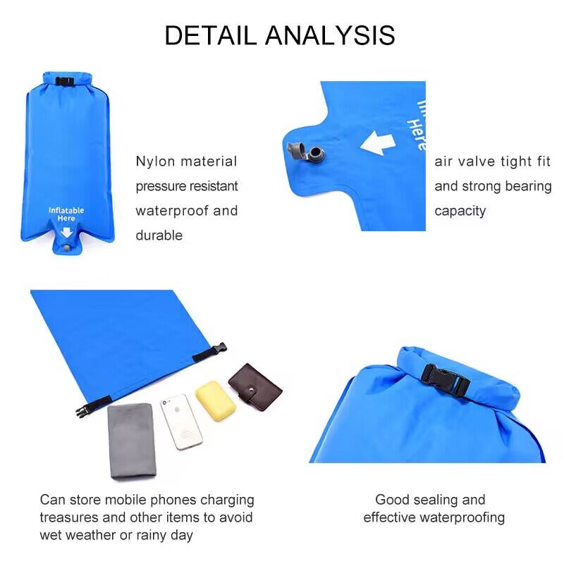 Widesea Camping Inflatable Mattress In Tent Folding Camp Bed Sleeping Pad Picnic Blanket Travel Air Mat Camping Equipment