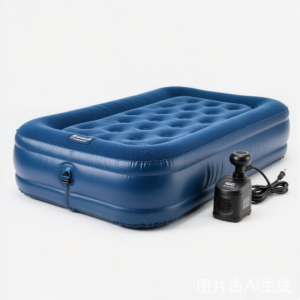 Elevated Air Mattress - Portable Self-Inflating Camping Cot with Built-in Pump