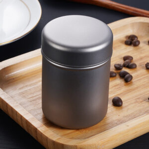 Pure Titanium Mini Tea Canister Airtight Storage