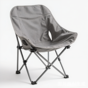 Wide Seat Moon Chair - Portable Folding Outdoor Camping Chair with High Back and Armrests