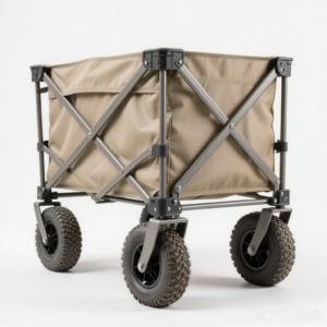 Foldable Camping Cart - All-Terrain Heavy Duty Beach and Campsite Utility Cart