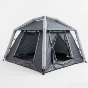 3-in-1 Inflatable Tent - Two-Room Black-Coat Family Camping Tent with Tarp